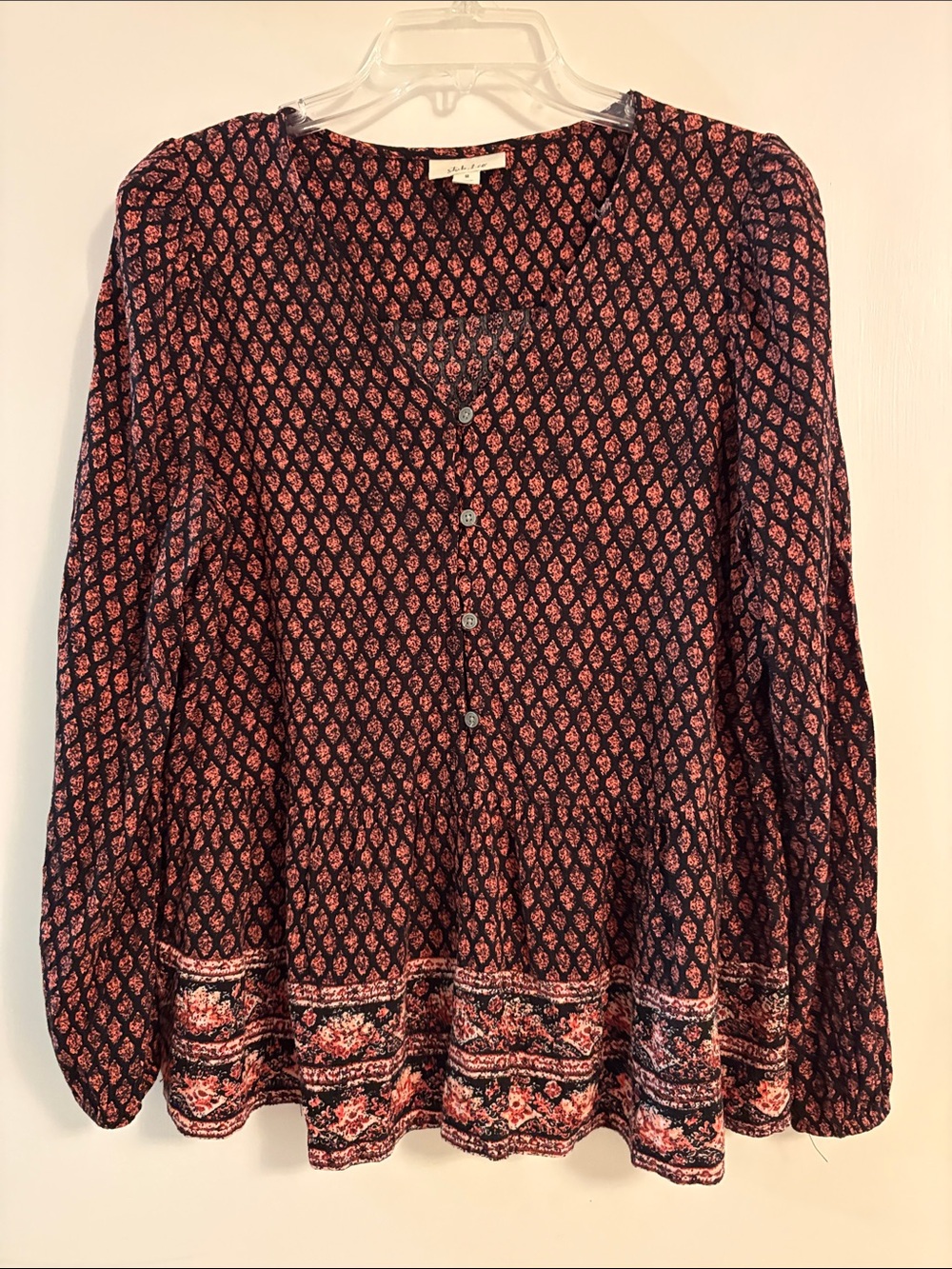 🏵️ Floral Peplum Tunic